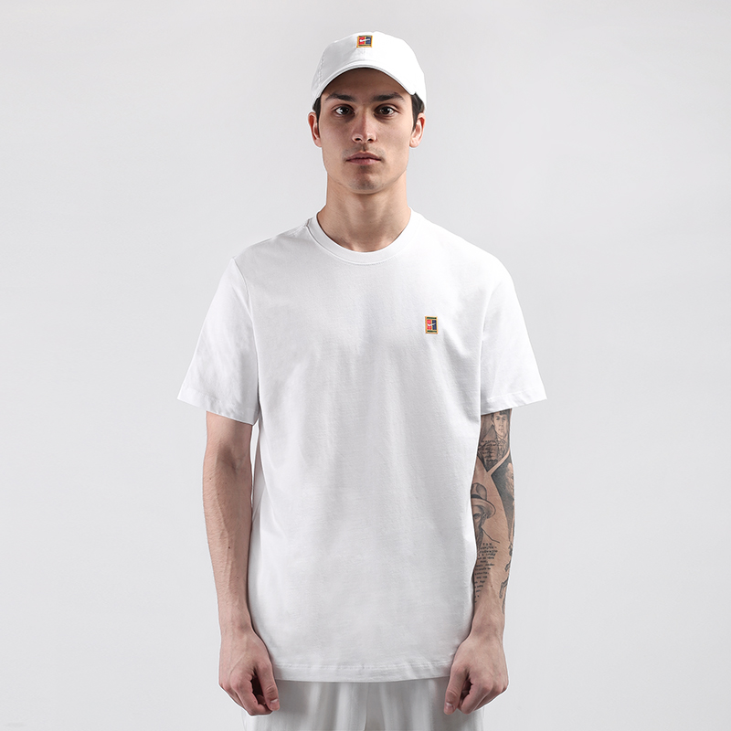 мужская белая футболка Nike Court Embroidered Tee BV5809-100 - цена, описание, фото 1